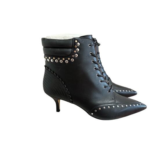 Coach x Tabitha Simmons Lace Up Bootie Womens Size 7.5 Victorian Witchy Black - Picture 2 of 10